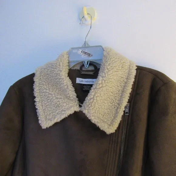 Liz Claiborne Faux Suede Jacket Size L - Picture 5 of 11